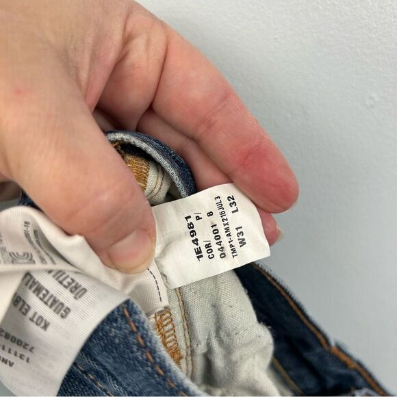 Abercrombie & Fitch Jeans Slim Straight Distressed Dark Wash Men’s Sz 31 x 32 - Picture 5 of 16